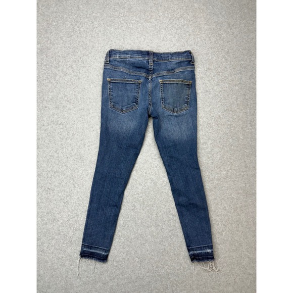 Art Class Girls Distressed Blue Wash Skinny Jeans Size 7 - Picture 5 of 9